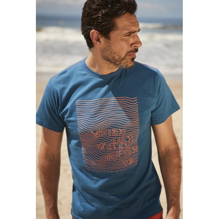 Men's Weird Fish Wavelength Organic Graphic T Shirt